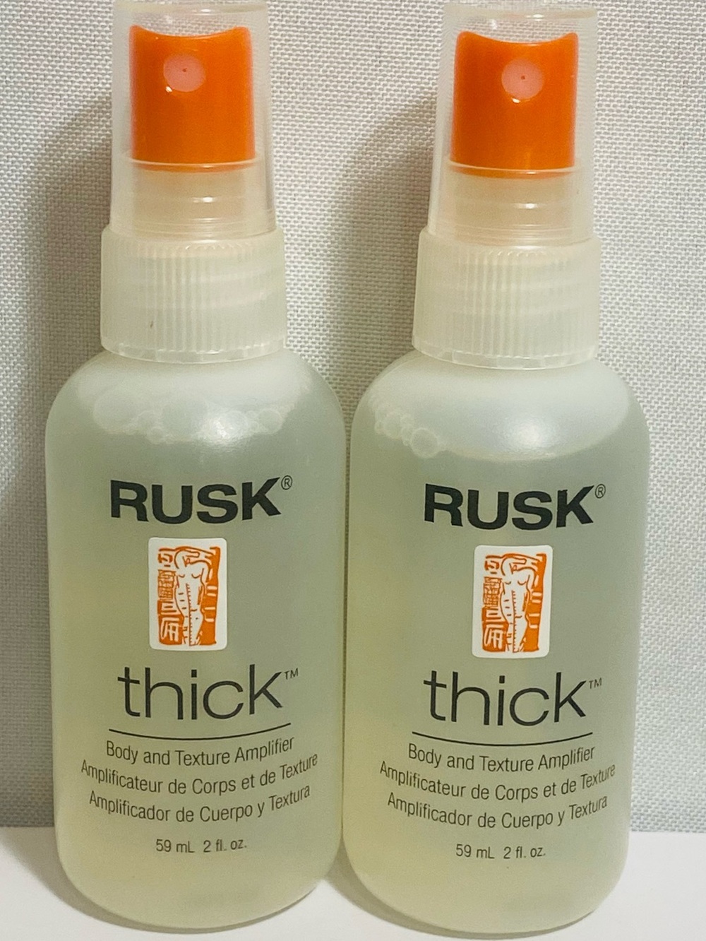 RUSK Thick Body & Texture Amplifier Duo (Travel Size) – 2 oz Each